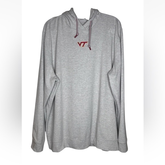 Rhoback Hesi Hoodie Virginia Tech XXL 2XL Gray Sweatshirt Pullover Top College - Picture 1 of 4